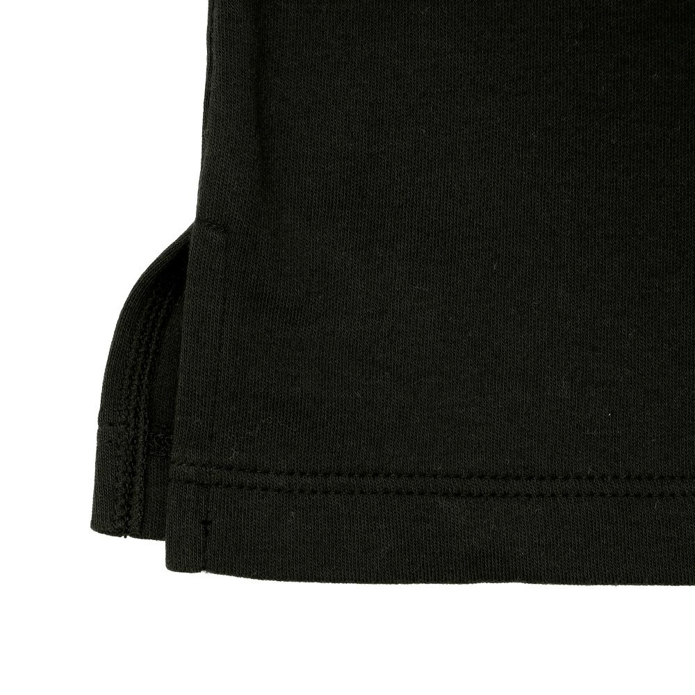 ベビー服 男の子 綿100％ 子ども服 こども キッズ ジュニア コットン 襟付き ロゴ 長袖ティーシャツ ブラック(00) デザインポイント2