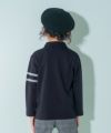 ベビー服 男の子 綿100％ 襟付き 長袖 Tシャツ ブラック(00) モデル画像2