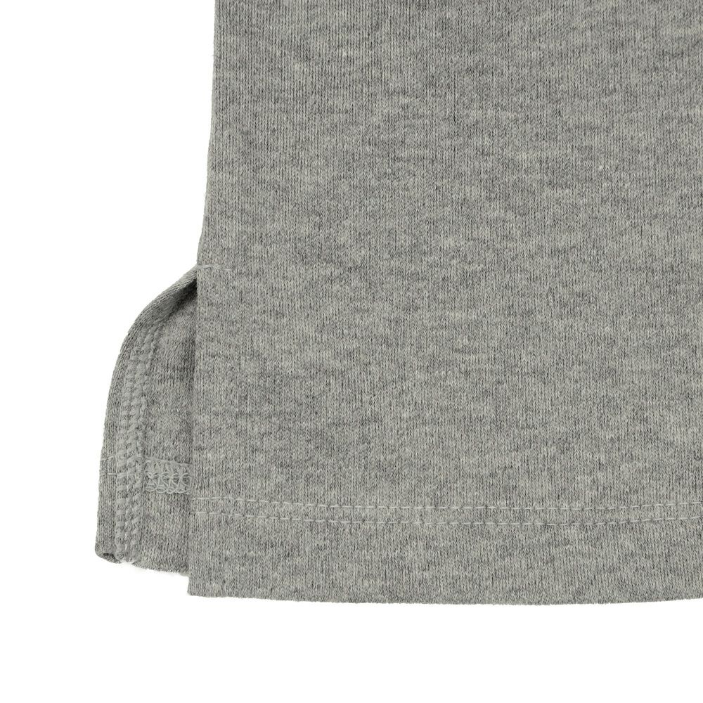 ベビー服 男の子 綿100％ 子ども服 こども キッズ ジュニア コットン 襟付き ロゴ 長袖ティーシャツ 杢ｸﾞﾚｰ(92) デザインポイント2