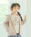 ベビー服 女の子 花柄 うさぎ プリント Tシャツ オフホワイト(11) モデル画像2