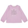 ベビー服 女の子 花柄 うさぎ プリント Tシャツ パープル(91) 正面