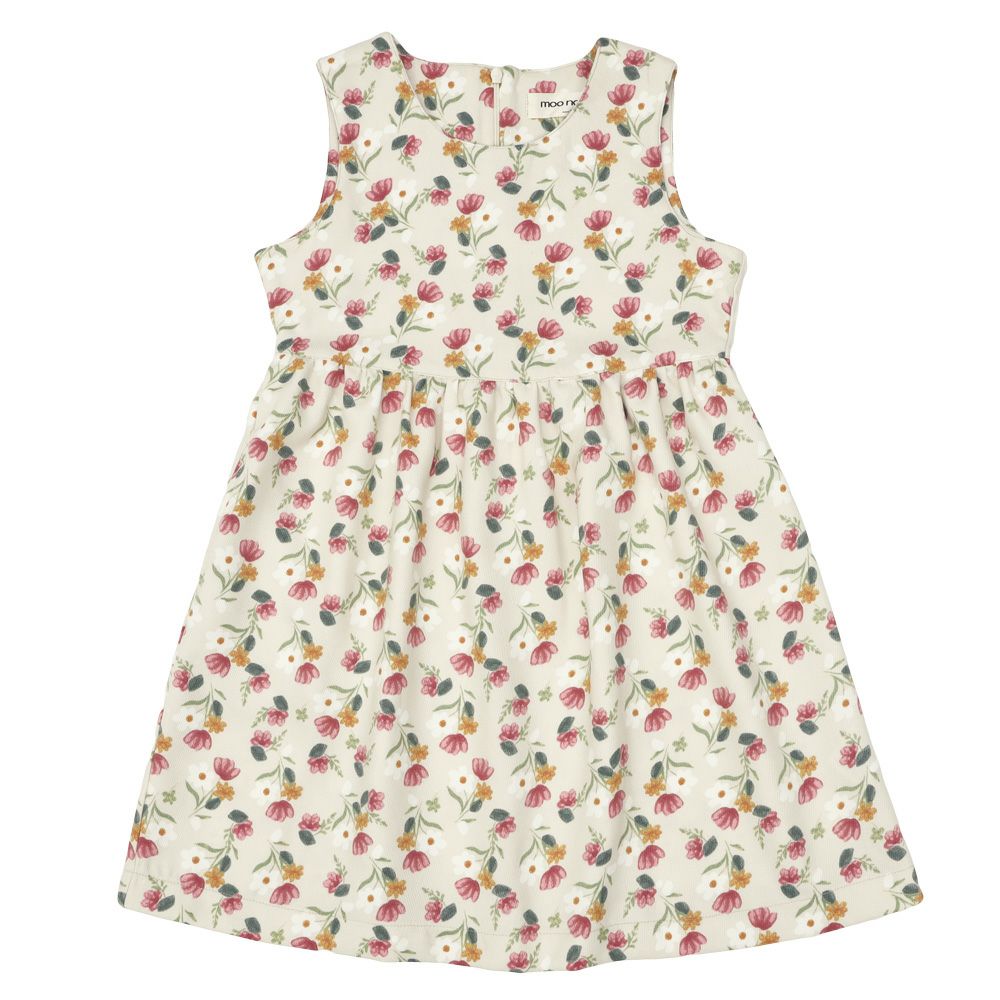 ベビー服 女の子 こども服 キッズ 花柄 ファスナー アイボリー(12) 正面