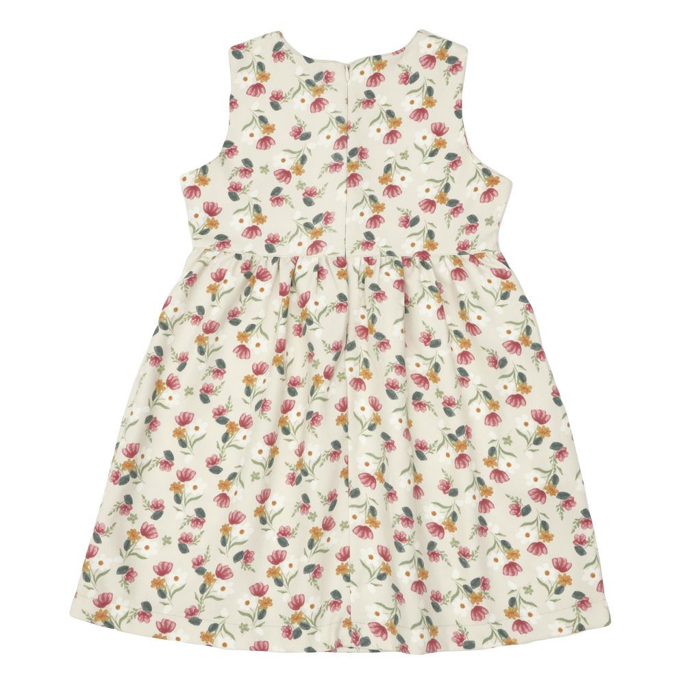 ベビー服 女の子 こども服 キッズ 花柄 ファスナー アイボリー(12) 背面