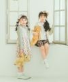 ベビー服 女の子 花柄プリントワンピース アイボリー(12) モデル画像3