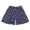 子供服 女の子 チェック柄 フレア キュロットパンツ ネイビー(06) 正面