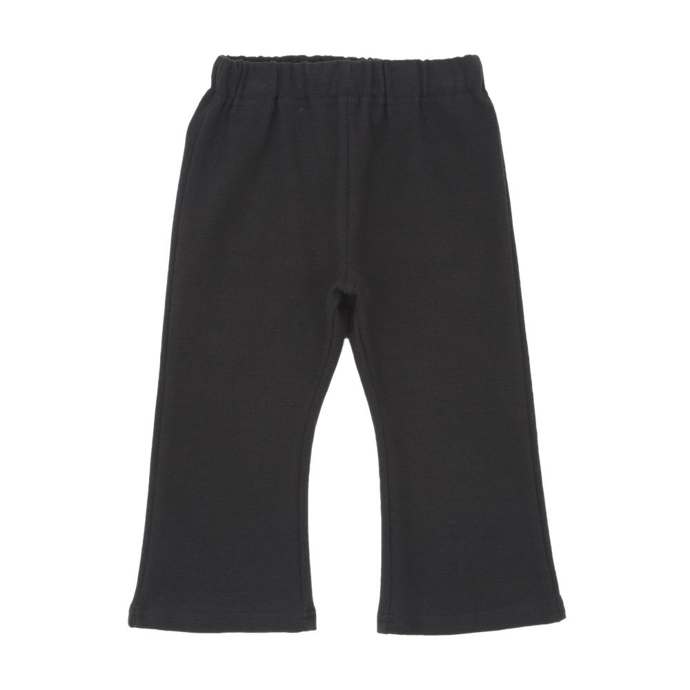 ベビー服 女の子 フレア 9分丈 パンツ ブラック(00) 正面