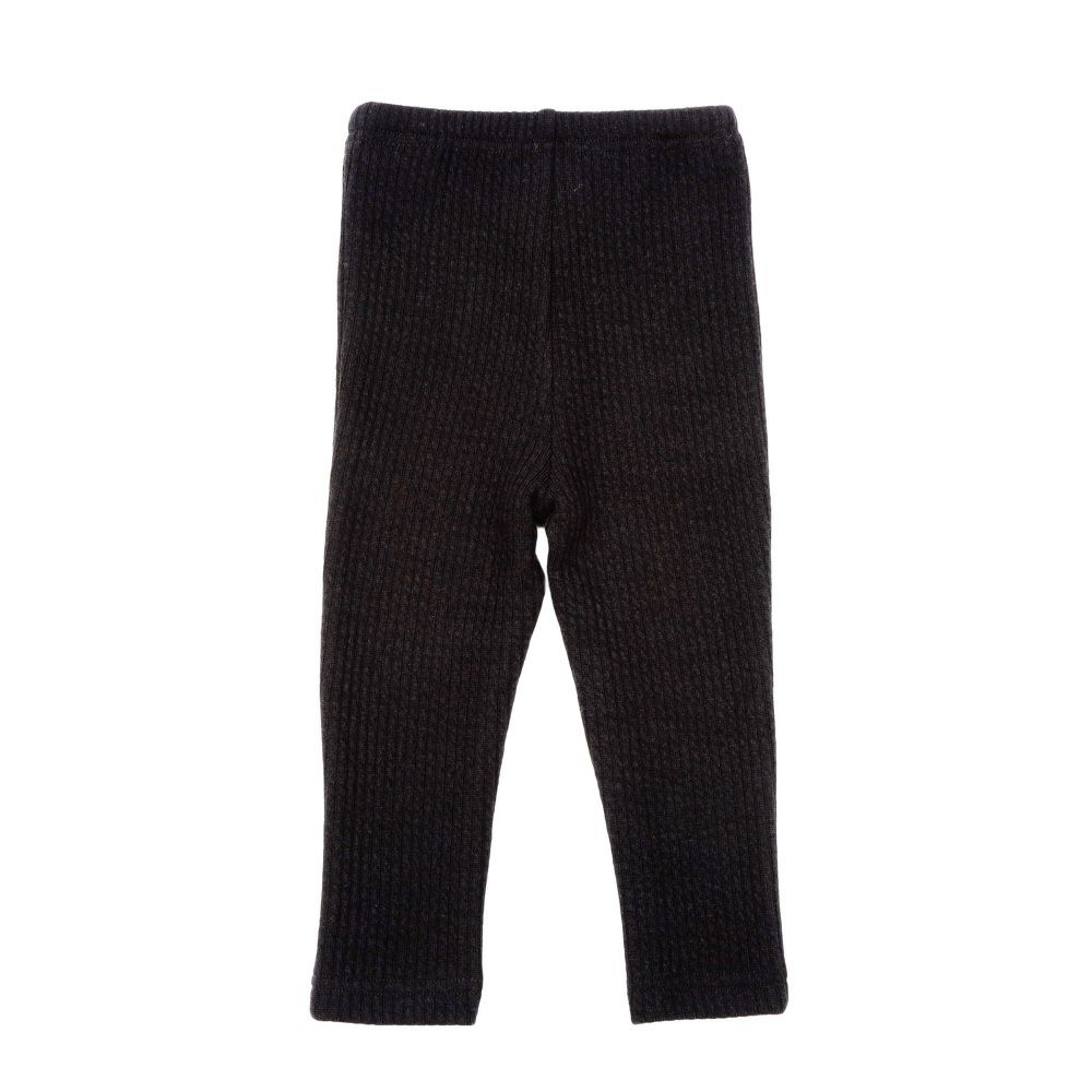 ベビー服 女の子 こども服 キッズ ジュニア リブ ウエストゴム ブラック(00) 背面