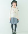 ベビー服 女の子 こども服 キッズ ジュニア リブ ウエストゴム ブラック(00) モデル画像1