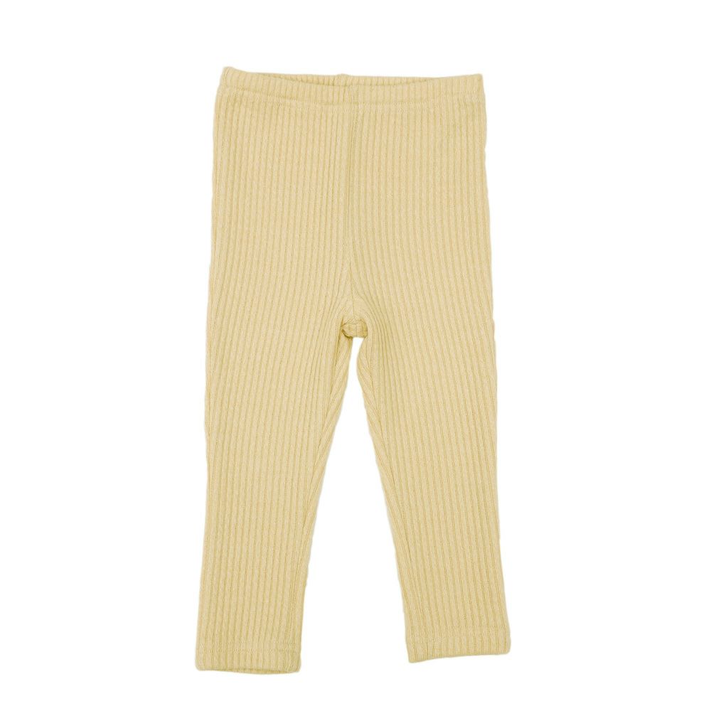 ベビー服 女の子 こども服 キッズ ジュニア リブ ウエストゴム アイボリー(12) 正面