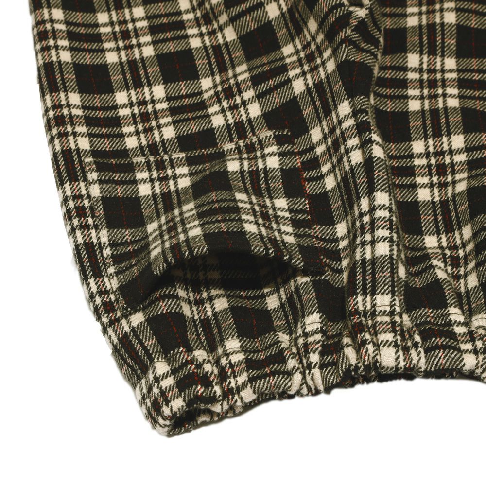 ベビー服 男の子 ニット 10分丈パンツ チェック ボトム ボトムス ズボン ブラック(00) デザインポイント2