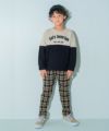 ベビー服 男の子 ニット 10分丈パンツ チェック ボトム ボトムス ズボン ブラック(00) モデル画像3