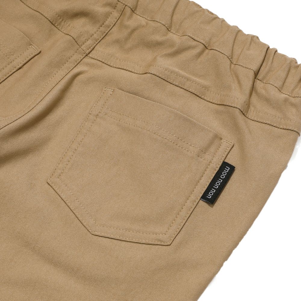 子供服 男の子 ストレッチ 10分丈 裏微起毛パンツ ベージュ(51) デザインポイント2