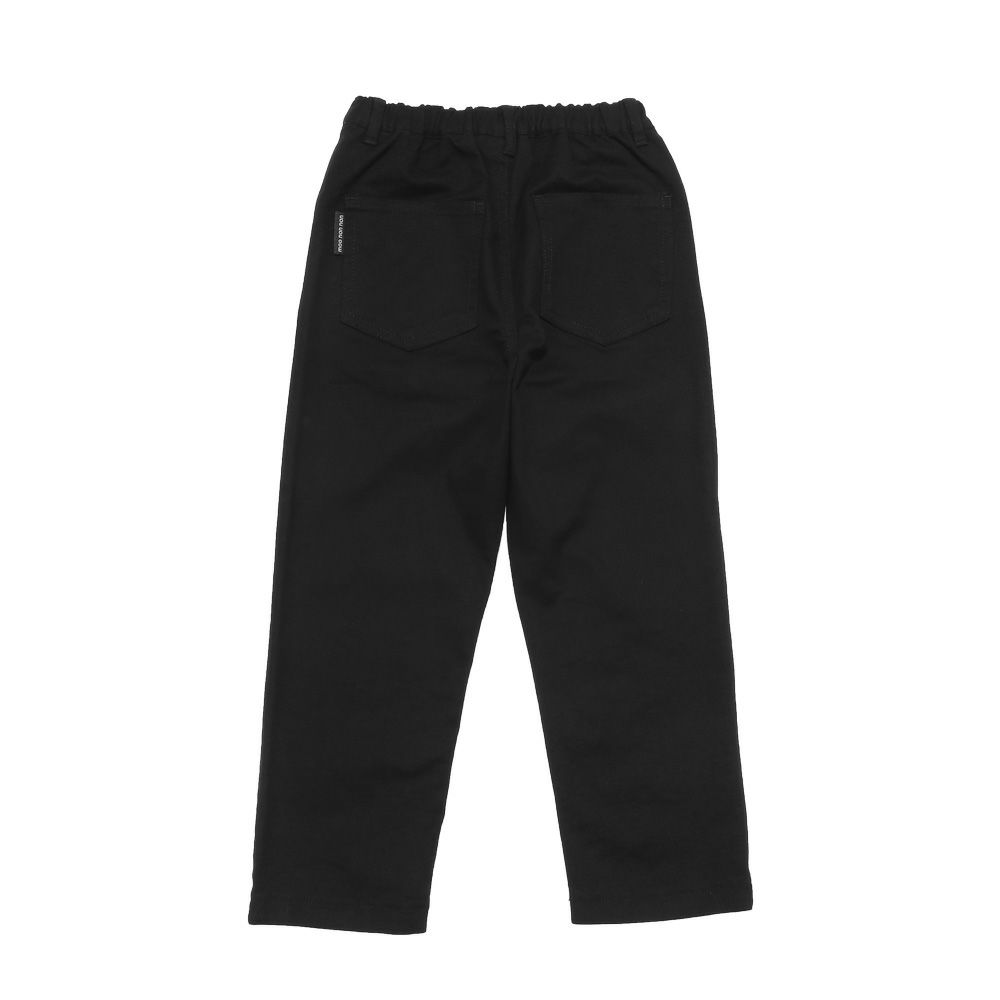 子供服 男の子 男女兼用 １０分丈 パンツ ブラック(00) 背面