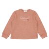 子供服 女の子 リボン＆ハートモチーフ 長袖 Tシャツ オレンジ(07) 正面