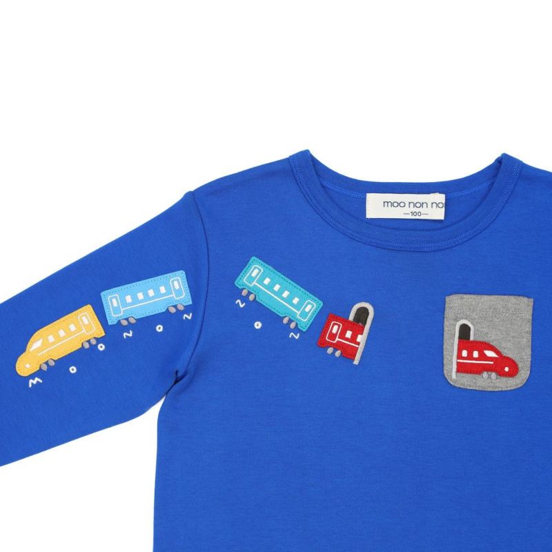 綿100％ボーダー柄Tシャツ