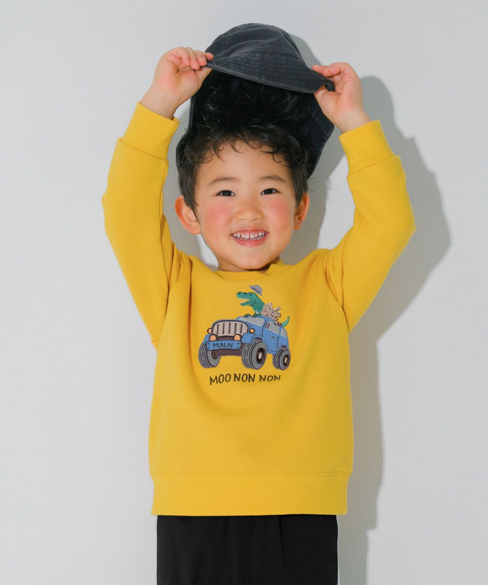 ベビー服 男の子 子ども 子ども服 キッズ 裏毛 アップリケ 車 恐竜