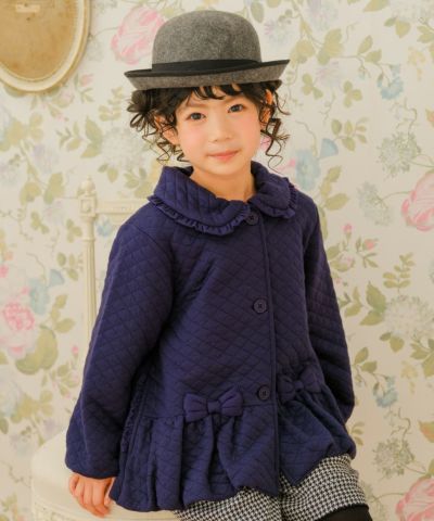 アーツアンドサイエンス バルーンコート ネイビー ダブルボタン 丸襟 ポケット付 アーツアンドサイエンスARTS & SCIENCE バルーンコート