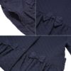 ベビー服 女の子 リボン＆キルティング ジャケットコート ネイビー(06) デザインポイント1