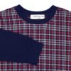 ベビー服 男の子 こども服 キッズ チェック リブ プルオーバー ネイビー(06) デザインポイント1