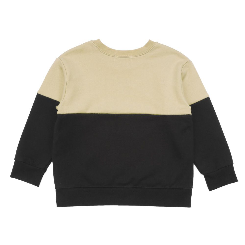 子供服 男の子 カンガルーポケット 裏毛トレーナー ベージュ(51) 背面