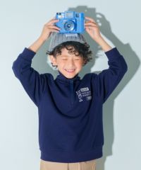 子供服 男の子 こども服 キッズ 裏毛 ロゴ 刺繍 アップリケ ファスナー