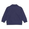 子供服 男の子 こども服 キッズ 裏毛 ロゴ 刺繍 アップリケ ファスナー ネイビー(06) 背面