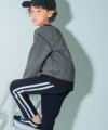 子供服 男の子 子ども 子ども服 キッズ 男の子 ロゴ あったかい 裏起毛 杢ｸﾞﾚｰ(92) モデル画像3