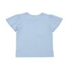 ベビー服 女の子 ピコレース袖 音符 綿100％ Tシャツ ブルー(61) 背面