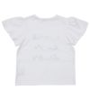 ベビー服 女の子 イルカ 魚 貝殻 マリン Tシャツ オフホワイト(11) 背面