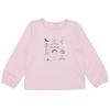 子供服 女の子 バッグ＆シューズ柄プリント 長袖Tシャツ ピンク(02) 正面