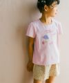 ベビー服 女の子 日本製 綿100％ 小花柄 ショートパンツ ベージュ(51) モデル画像4