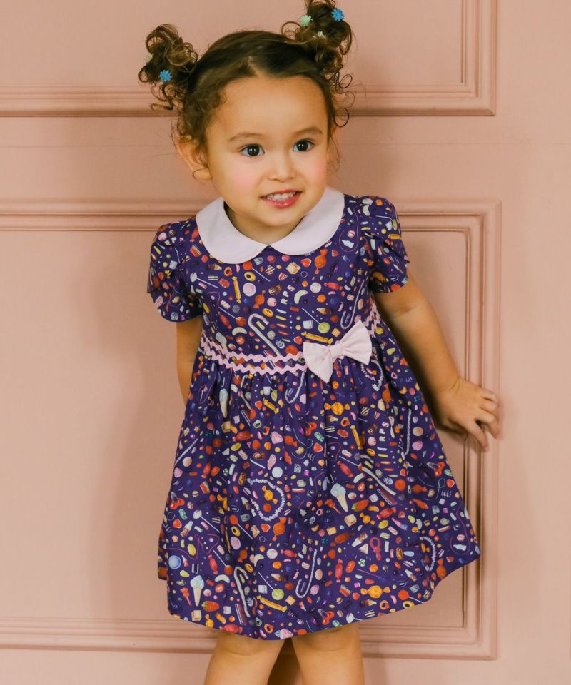 ベビー服 女の子 日本製 リバティプリント使用  スイーツ ワンピース