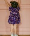 ベビー服 女の子 日本製 リバティプリント使用  スイーツ ワンピース パープル(91) モデル画像1