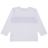 子供服 男の子 ポケット付き 異素材切替え 長袖 Tシャツ オフホワイト(11) 背面
