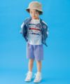 ベビー服 男の子 バイカラー 恐竜 乗り物 スカジャン風 ジャケット ブルー(61) モデル画像2