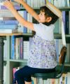 ベビー服 女の子 綿100％ 小花柄 重ね着風 Tシャツ パープル(91) モデル画像1