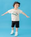 ベビー服 男の子 綿100％ 電車 アップリケ ＆ 山 モチーフ Tシャツ ベージュ(51) モデル画像2