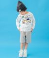 ベビー服 男の子 綿100％ ロゴ ハーフ丈 パンツ グレー(09) モデル画像1