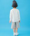ベビー服 男の子 綿100％ ロゴ ハーフ丈 パンツ グレー(09) モデル画像2