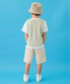 子供服 男の子 ワッフル素材 ベスト 重ね着風 Tシャツ グリーン(08) モデル画像2