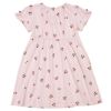 ベビー服 女の子 襟付き さくらんぼ リボン ワンピース ピンク(02) 背面