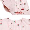 ベビー服 女の子 襟付き さくらんぼ リボン ワンピース ピンク(02) デザインポイント1