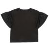 子供服 女の子 ロゴアップリケ チュール 半袖 Tシャツ ブラック(00) 背面