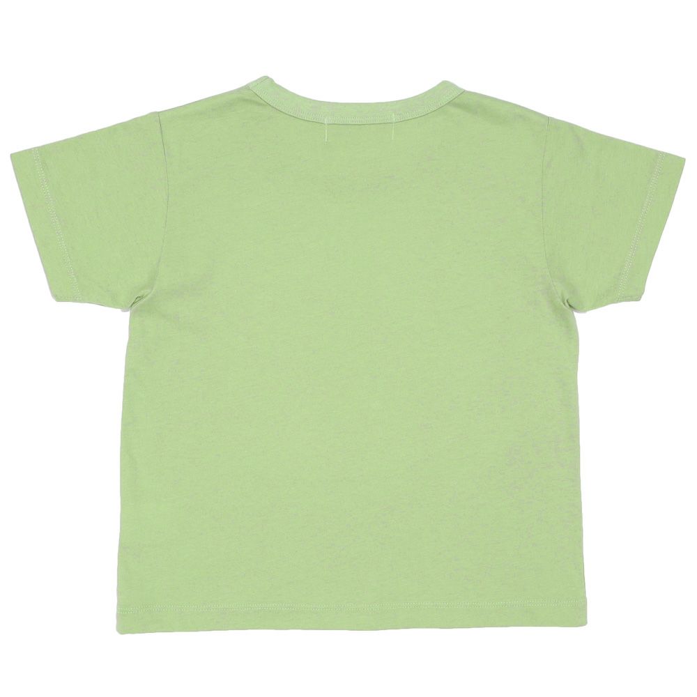 ベビー服 男の子 宇宙 ＆ 恐竜 綿100％ Tシャツ グリーン(08) 背面