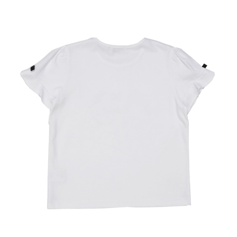 ベビー服 女の子 ドレス＆バッグ 小物プリント 綿100％ Tシャツ オフホワイト(11) 背面