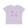ベビー服 女の子 ドレス＆バッグ 小物プリント 綿100％ Tシャツ パープル(91) 正面