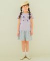 ベビー服 女の子 ドレス＆バッグ 小物プリント 綿100％ Tシャツ パープル(91) モデル画像3