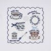 子供服 女の子 刺繍 ＆ アップリケ ティーカップ 半袖Tシャツ オフホワイト(11) デザインポイント1
