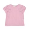 子供服 女の子 綿100％ ドット ＆ フリル ブラウス ピンク(02) 正面