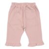 ベビー服 女の子 無地 裾フリル ストレッチ 6分丈パンツ ピンク(02) 背面